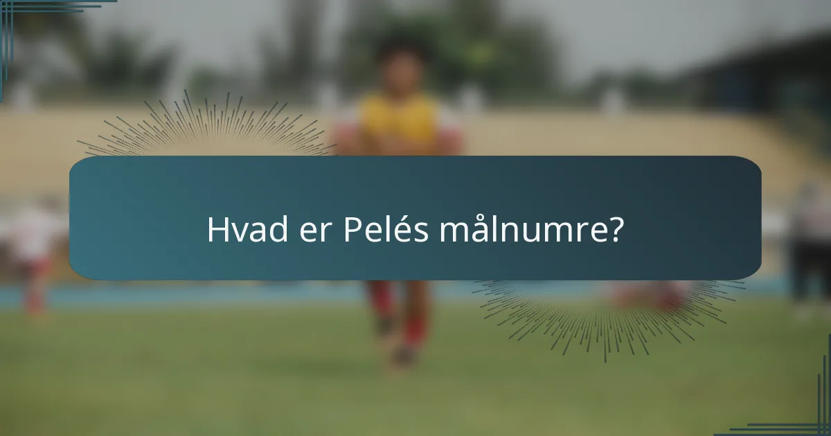 Hvad er Pelés målnumre?